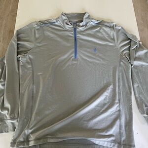 johnnie-O Gray Quarter-Zip Pullover